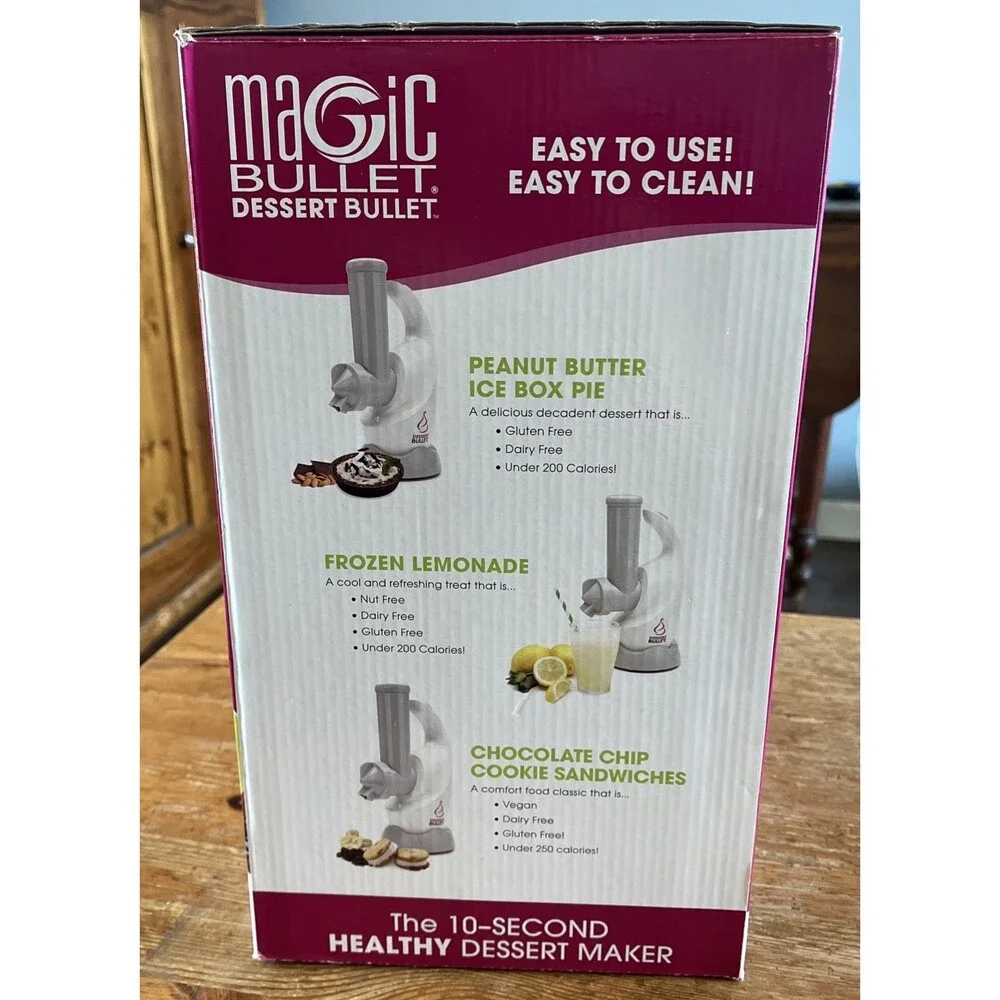 Magic Bullet Dessert Bullet Blender Frozen Treat Maker Fruit